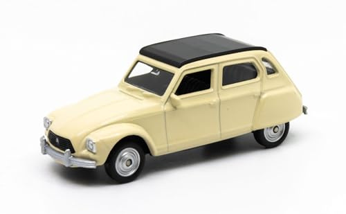 OPO 10 Auto in Miniatura Welly in Scala 1/64 (3 Inches), Compatibile con Citroen Dyane, Colore Crema - 52443