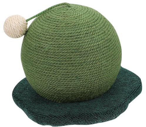 WEKADRIN Griffoir Cactus Chat à Griffer et Cadre Escalade Vert Foncé Accessoire Intérieur pour Soulage Ennui et Protège Meubles