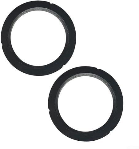 Yuanpgky Lot de 2 joints de tête d'infusion en silicone E61 pour machine à café – 73 x 58 x 8,5 mm, joint de rechange noir pour bague, haute résistance de -53,9 °C à 232,2 °C