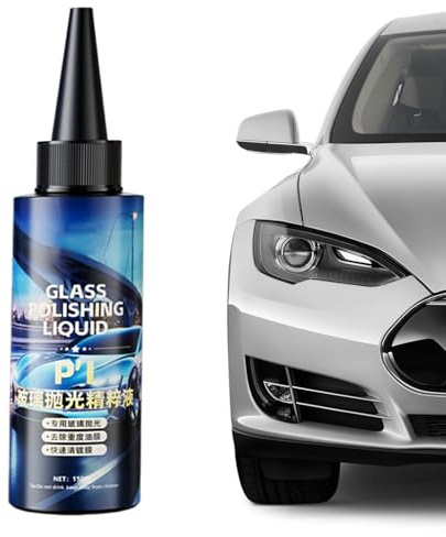 Detergente Sgrassante per Vetri Auto, Detergente per Parabrezza da 150 ml, Lucidante Universale per Pneumatici Fanali Specchietti Moto