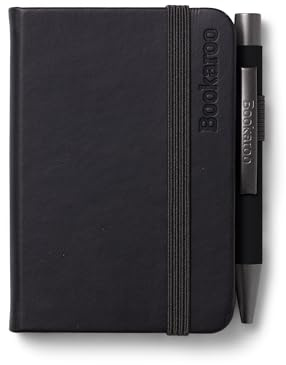 Bookaroo A7 Notebook & Pen - Black