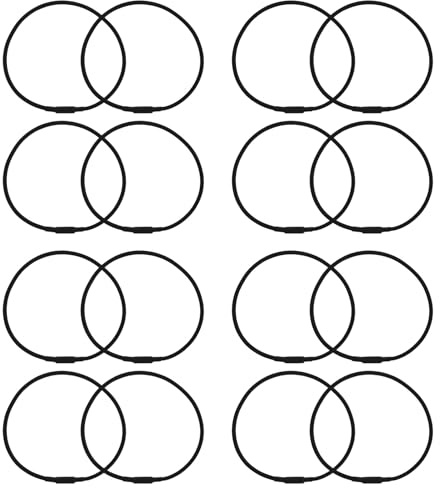ULTECHNOVO 12 Pezzi Elastici Antivibrazione per Microfono Shock Mount Anelli in Gomma Elastiche per Supporti Microfono Condensatore Riduzione Rumore e Vibrazioni per Registrazioni