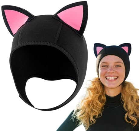 Capucha de Neopreno - Gorro Protector para Agua | Capucha para Deportes Acuáticos - para Snorkel, Natación, Surf, Piragüismo, Kayak, Mujeres Adolescentes