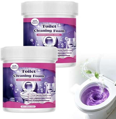 WC Reiniger Extra Stark, 2026 Neu Multifunktional Abflussreiniger Urinsteinentferner Extra Stark, Toilettenreiniger Kalkentferner Dusche Stark Putzmittel für Glanz und Frischen Duftchaum (2Pcs)