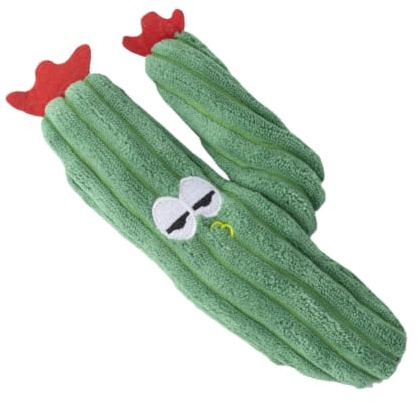 Katzen Kauspielzeug - Katzenminze Plüsch Kaktus | Interaktives Katzenspielzeug - Weiches Samtspielzeug Für Kitten Und Katzen, Zahnpflege, Indoor Spiel, Beschäftigung, 18 Cm