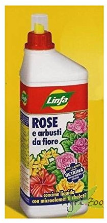 Concime liquido per rose e arbusti da fiore Linfa - L 1