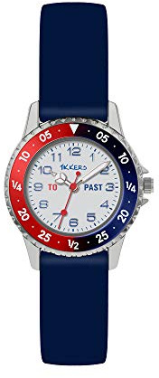 Tikkers Argos Boys Navy Silicone Strap Time Teacher Watch ATK1040
