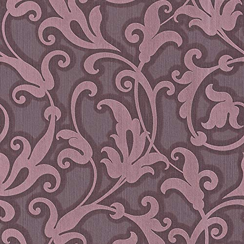 Vliestapete Barock-Tapete Ornament-Tapete 954905 95490-5 Architects Paper Tessuto | Grau Violett/Lila | Rolle (10,05 x 0,53 m) = 5,33 m²