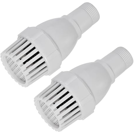 sourcing map Fußventil, G3/4 Gewinde Filter Sieb Rückschlagventil für Haus Garten Brunnen Pumpe Pool PVC Weiß 2 Stück