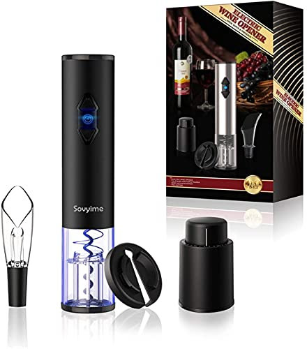 Abrelatas de Vino Abridor de Botellas Sacacorchos Abridor de vino eléctrico de liberación Juego de abrebotellas automático de vino tinto Accesorios para entusiastas del vino Kit de abridor de bater