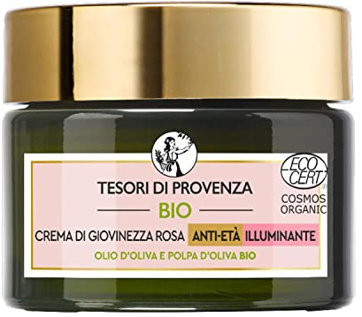 Tesori di Provenza Bio-Gesichtscreme für geglättete Falten und weichere Haut, mit Bio-Olivenöl aus der Provence, 50 ml
