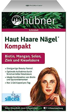 Huebner Haut Haare Nägel Kompakt, 90 Gel-Kapseln (4)