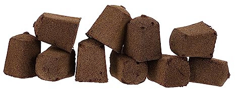 POPETPOP Bloques De Suelo Comprimido Para Plántulas 10 Piezas (30x30x40 Mm) Para Vivero y Trasplante, Material Biodegradable Para Cultivo Sin Suelo De Flores, Verduras y Frutas
