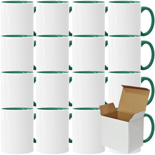 Acen Merchandise Sublimationstassen ohne Druck aus hochwertiger | Keramik inzeln oder im Set | Sublimationsbecher mit Tinte