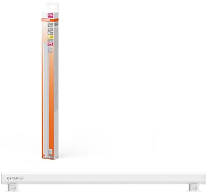 Lampada LED OSRAM LEDinestra a forma di asta in plastica satinata, attacco S14s, dimmerabile, luce bianca calda con 2700 K, lunghezza 50 cm, 4,7 W, 470 lm, eccellente resa cromatica con CRI 90, EEK F.