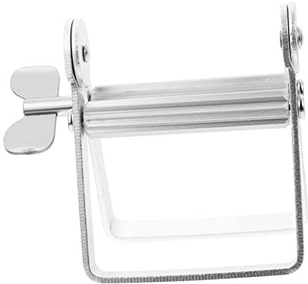 Hoement Presse-tube Outil en Alliage Argenté de Dentifrice D'aluminium Dosage Précis pour Pâte Capillaire et Cosmétique Usage Domestique