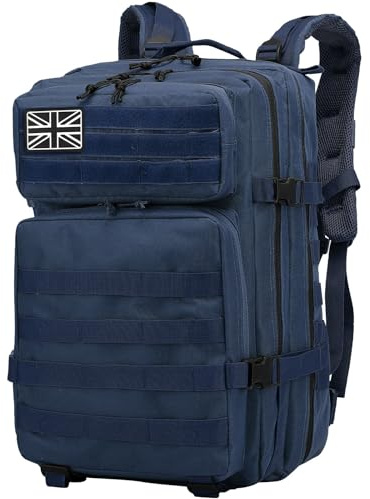 Delgeo 45L Military Tactical Backpacks Molle Army Assault Pack 3 Day Bug Out Bag Hiking Treeking Camouflage Hunting Rucksack