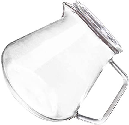PRETYZOOM Cafetera De Vidrio Resistente Al Calor 500 Ml, Hervidor De Vidrio Transparente Mango Ergonómico, Para Té y Café, Uso Doméstico, Jarra Versátil