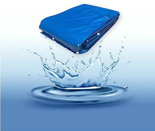 Flexible robuste blaue Pool-Membran Teichfolie, leichte, undurchlässige Folie für den Landschaftsbau – tragbare und verstärkte Rasenfolie mit UV-Schutz
