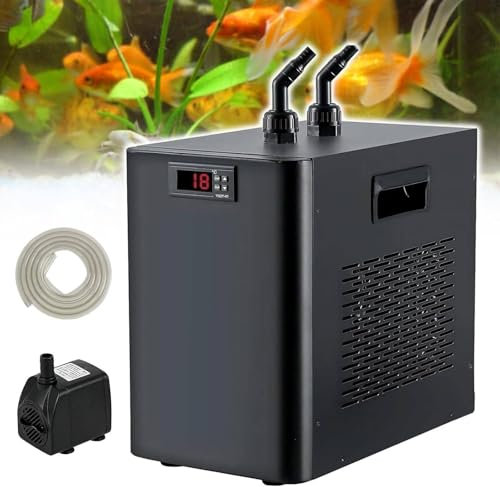 WANGYYDS Enfriador De Acuario De 42 a 264 Galones Enfriador De Acuario De Enfriador De Pecera Enfriador De Agua Hidropónico con Refrigeración Silenciosa Refrigeración,ForFishTankOnly-500L/132Gal