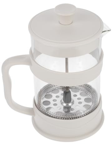 UTHCLO Cafetera Tetera De Vidrio 350 Ml Para Café y Té, Prensa Francesa Compacta, Cafetera Casera Oficina, Jarra Transparente Resistente Para Uso Diario