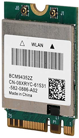 KIMISS Tarjeta de Red Inalámbrica de Doble Banda NGFF M.2 con 4.0, Adaptador WiFi de 867Mbps para y OS (2 líneas de conexión de Antena Externa)