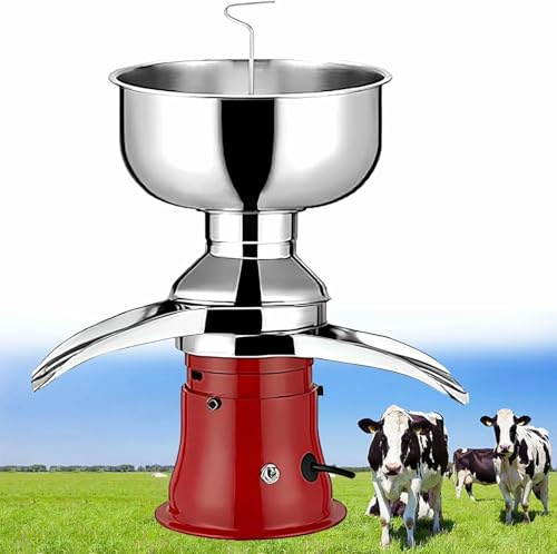 MJMLUCK Separatore centrifugo Elettrico per Panna e Latte, per preparare Panna e Burro e frullati, 13,2 galloni/Ora, 10500 Giri/min, Silenzioso, Design Staccabile, per Latte di Capra e Mucca, Tutte