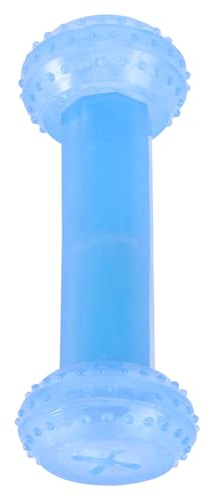 DINHEAROM Giocattolo da Mordere per Cani in Tpr Funzione Refrigerante e Pulizia Dentale, per Cuccioli nella Stagione Calda, Colore Blu Resistente e Rinfrescante