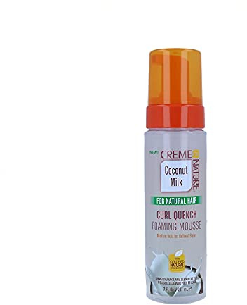 Creme of Nature Coconut Milk Curl Quench Foaming Mousse, 7 Fluid Ounce