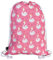 HECKBO Kinder Turnbeutel Schwan - 40x32cm - Sportkleidung Trinkflasche - Kindergarten, Schule, Stoffbeutel Kita - Rucksack, Tasche, Sportrucksack, Sportbeutel Junge Mädchen