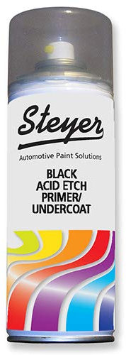 Black Acid Super Etch Primer Undercoat for Steel Aluminium Iron Copper Brass Surfaces
