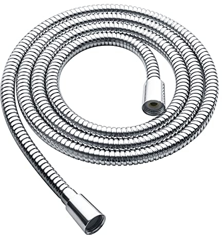 BRIGHT SHOWERS Shower Hose For Hand Held Shower Heads, 79 Inches Cord Extra Long Stainless Steel Hand Shower Hose, Ultra-Flexible Replacement Part with Brass Insert, Polished Chrome