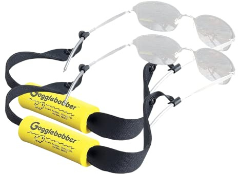 Gogglebobber Floating Sunglass Retainer-Elastic Eyewear Retainer for Swimming - 2 Pack