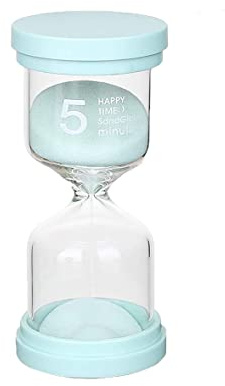 Sanduhr 5 Minuten Grün für Kinder - Glas Timer, Kinderuhr, Dekorative Uhr, Zeitmesser für Küchen, Klassenzimmer, Zuhause, Büros - Eine Stunde Lange Zeit