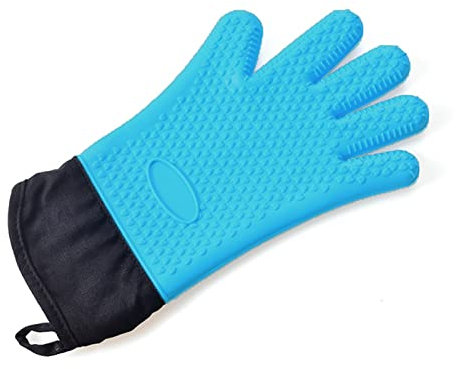 Guanti da forno Guanti da cucina Glip Grill Silicone Guanti da cucina resistente al calore Un paio di guanti da grill con maniche lunghe for cuoco da cuoco Guanti da forno professionale ( Size : 1 pc