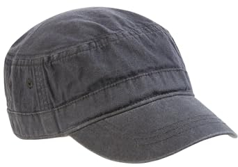 camel active Herren Military-Cap aus Canvas Dunkelblau, Menswear-OS