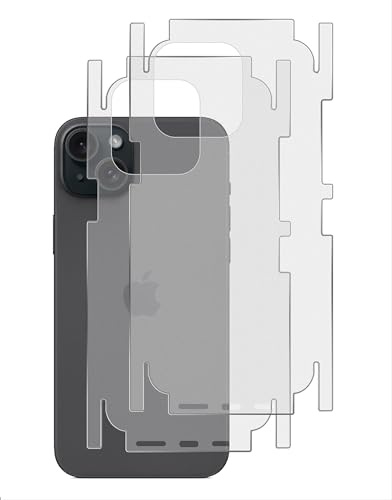 GIOPUEY [2 Pezzi Pellicola Protettiva Retro per iPhone 13, iPhone 13 Retro Pellicola, TPU Morbido, Sottile, Consistenza Opaca, Bordo Protettivo - Translucent