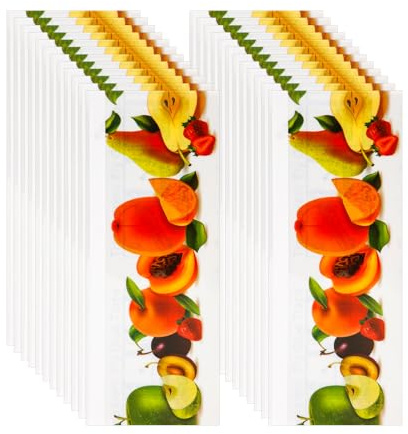 24pcs Piège à Mouches pour Fenêtre pour l'Intérieur, Autocollant Pièges à Colle de Style Fruité Transparents Bandes Collantes Anti-Mouches pour Maison École Restaurant Cantine