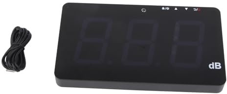 ANKROYU Schallpegelmesser, SW-525a 30–130 DB, Digitaler Schallpegelmesser Mit Großem LCD-Display, Wandmontierter Schallpegelmesser Für öffentliche Bereiche/Restaurants