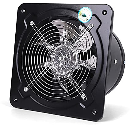170mm Abluftventilator Küche Bad Wandlüfter Abluftgebläse Belüftung Rohrventilator Badlüfter Wand 50W 2600rpm für Home Badezimmer Küche Garage Belüftung