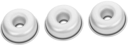 Garneck Tegame Ciambella 3 Pz Stampo Per Ciambelle Teglia Per Ciambelle Teglia Per Cupcake Stampo Da Forno Per Dolci Teglia Rotonda Mini Para Hornear Mini Tortiera Friggitrici Silver Lega Di Alluminio