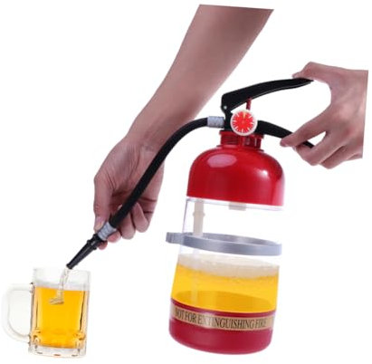 LALADEFIEE 1500ml Fire Extinguisher Beverage Dispenser Liquor Pump Wine Beer Liquid Dispenser for Party Bar Use Tap