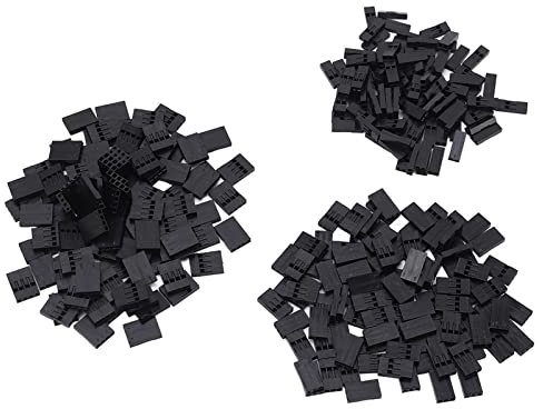 Baxnore 300 Pcs Jumper Wire Connector, Jumper Wire Housing Crimp Pin Connector, Terminal Pin Connector Header Kit for Enhanced Electrical Conductivity