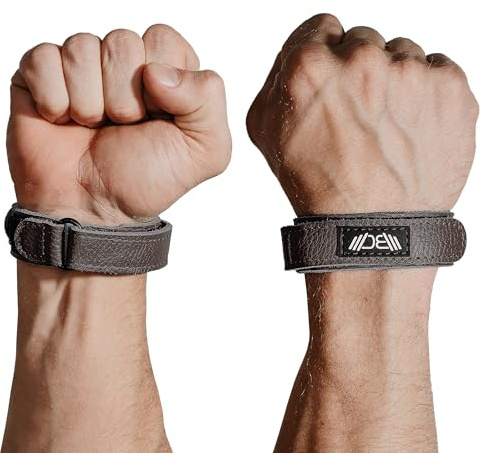 WARM BODY COLD MIND Premium Leder Handgelenkbandagen für Cross-Training, Olympisches Gewichtheben, Powerlifting, Bodybuilding, Kreuzheben, Krafttraining und Handgelenkstütze 2.0