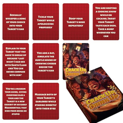 Generico Giochi di Carte da Bere per Adulti - Gioco da Festa - Serate Divertenti E Veloci per Amici, Famiglia, Coppie, Campeggio E università