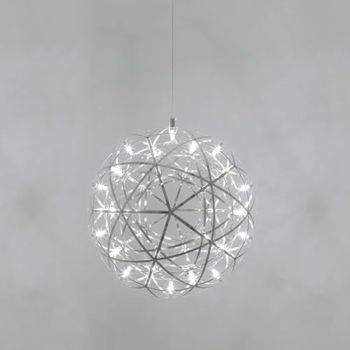 de Techo LED Lámpara Colgante cromada Lámparas suspendidas posmodernas para Comedor, Dormitorio, Cocina (6000 k, Dia-30 cm)