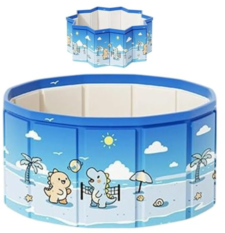 Fold Up Pool Outdoor Bath Tub with Drain Pipe Foldable pool