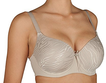 Selene Reggiseno Donna Imbottito con Coppa Morbida e Ferretto Coppa Art. Norma (7, Terra)