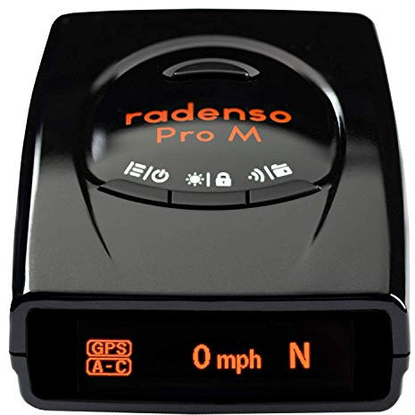 Radenso Pro M Radar Detector with Reduced False Alerts, USA Technical Support, GPS Lockouts, Red Light and Speed Camera Alerts, MultaRadar Detection