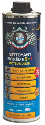 ERC – [Limpiador Extrême 5+1 Diésel Aditivo Diésel Désencrasse De Set De Motor Reduce Consumo Combustible Roturas La Energía En Motor Aumenta El Tasa Desde Número de Cetano 1 Litro